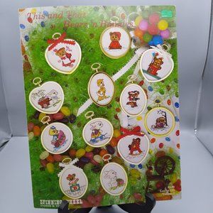 Vintage Cross Stitch Patterns, This and That Bears N Bunnies by Yvonne M Thorp